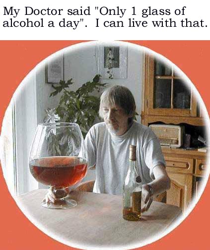 just one glass a day